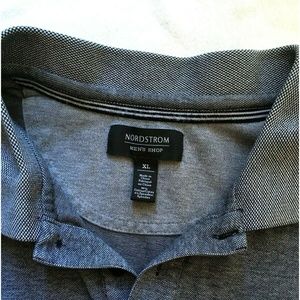 Nordstrom Mens Polo Shirt Gray Size XL